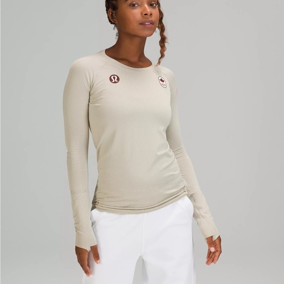 lululemon athletica Tops - EUC Lululemon Swiftly Tech Team Canada Long Sleeve